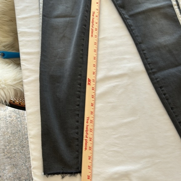 Black Orchid Los Angelos Black Jean with Silver Side Strips Sz 31 - Picture 11 of 14